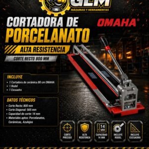 OMAHA Cortadora de Porcelanato 80cm