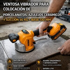 WORKSITE Ventosa Vibrador para Porcelanatos 130mm
