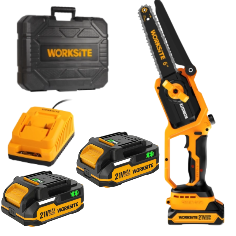 WORKSITE Motosierra 6" 21V Brushless