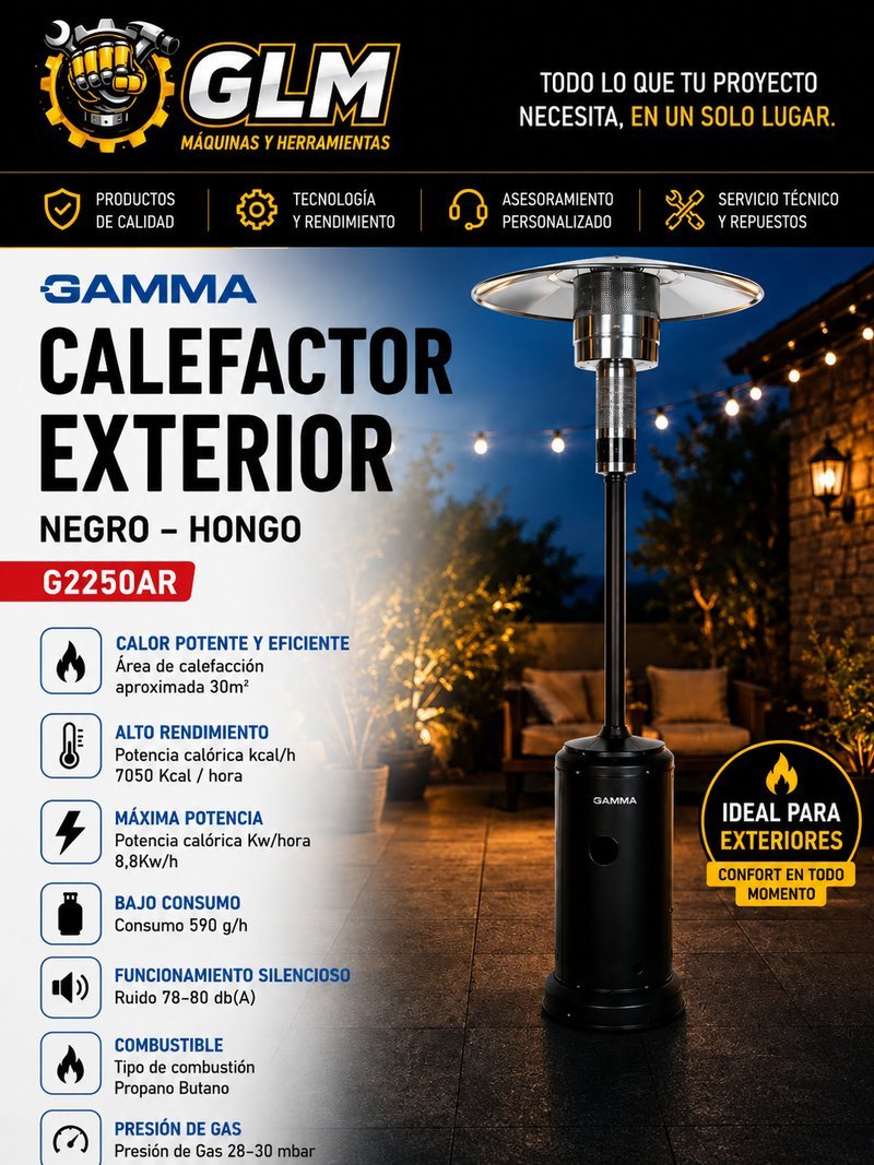 Calefactor Estufa Exterior Gamma G2250AR